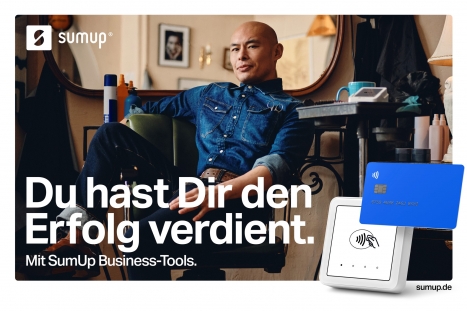 Goodwins überzeugen das FinTech SumUp - Die SumUp-Kampagne von The Goodwins kommt pan-europäisch zum Einsatz - Abb.: The Goodwins